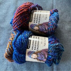 2 Skein Loops & Threads Kaleidoscope Fordite Yarn
